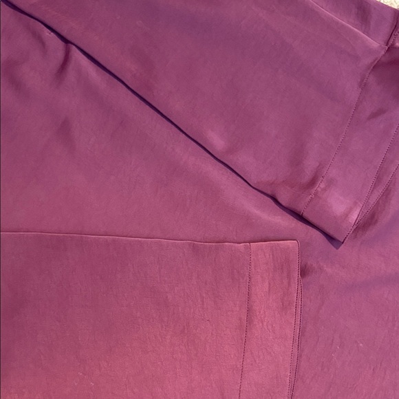 Prologue Long Sleeve Burgundy Dress - Picture 3 of 4